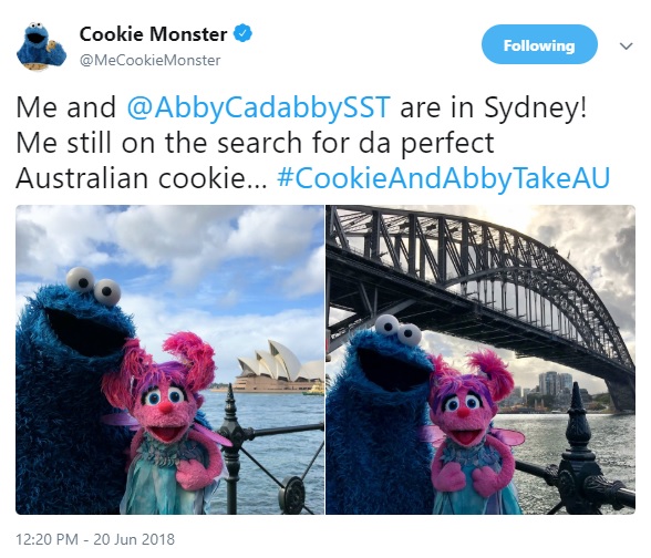 Cookie Monsterのツイッターより（２０１８年６月２０日付、スクリーンショット）